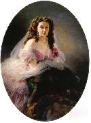 Franz Xaver Winterhalter Varvara Korsakova Sweden oil painting artist